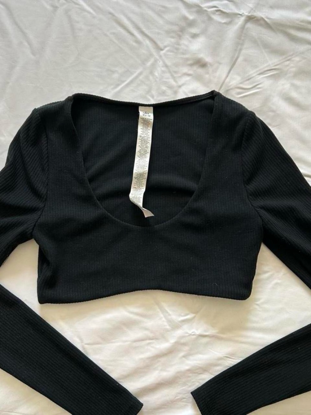 Alo Yoga Black Ribbed Defined Long Sleeve Bra XS

Style is sold out & discontinu